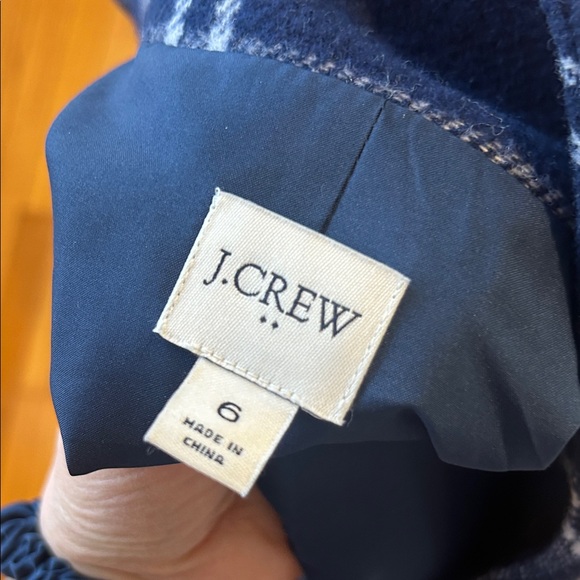 Blue Jcrew Plaid Coat - Picture 5 of 5